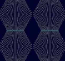 Ronald Redding Astoria Diamond Legacy Wallpaper - Navy