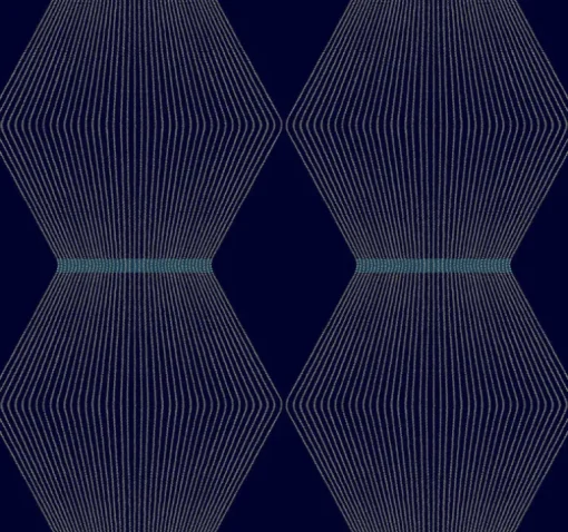 Ronald Redding Astoria Diamond Legacy Wallpaper - Navy