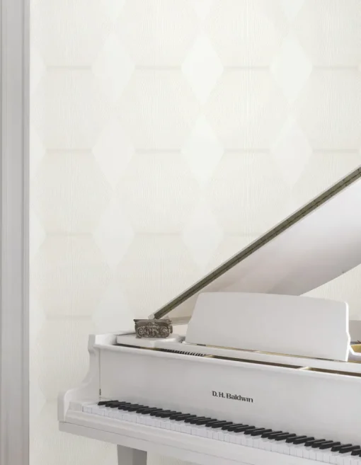 Ronald Redding Astoria Diamond Legacy Wallpaper - White