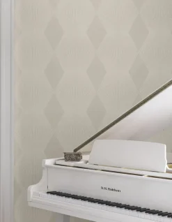 Ronald Redding Astoria Diamond Legacy Wallpaper - Taupe