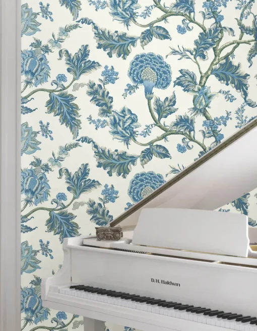 Ronald Redding Astoria Monroe Wallpaper - Blue