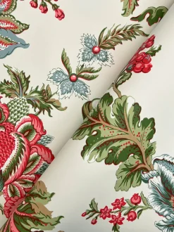 Ronald Redding Astoria Monroe Wallpaper - Rhubarb