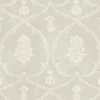Ronald Redding Astoria Royal Damask Wallpaper - Soft Grey