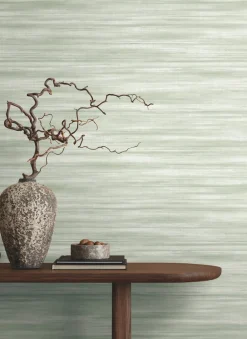 Ronald Redding Classics Brushed Linen Wallpaper - Green