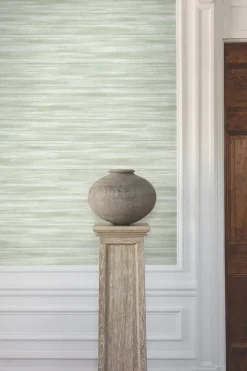 Ronald Redding Classics Brushed Linen Wallpaper - Green