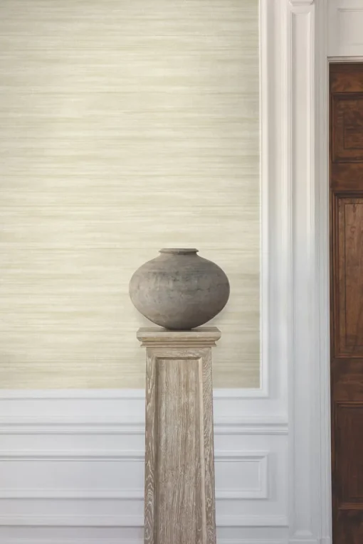 Ronald Redding Classics Brushed Linen Wallpaper - Ivory