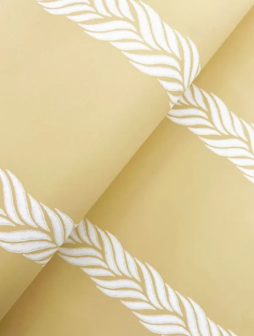 Ronald Redding Classics Braided Stripe Wallpaper - Yellow