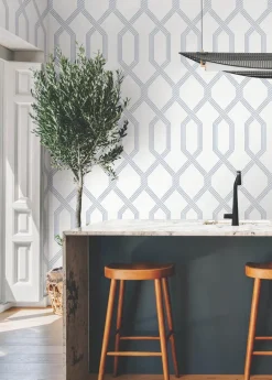 Ronald Redding Classics Palisade Wallpaper - Blue