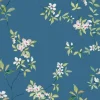 Ronald Redding Tea Garden April Blossom Wallpaper - Cobalt