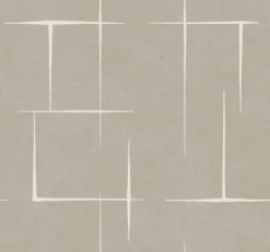 Ronald Redding Tea Garden Malia Wallpaper - White & Taupe