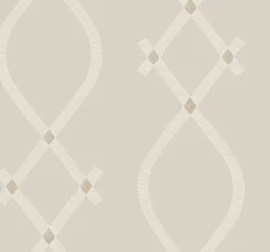 Ronald Redding Tea Garden Ellena Wallpaper - Light Grey