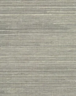 Ronald Redding Tea Garden Imperial Grasscloth Wallpaper - Light Gray