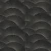 Ronald Redding Tea Garden Morning Shell Wallpaper - Black & Grey