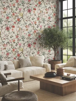 Ronald Redding Tea Garden Kimora's Garden Wallpaper - Ivory