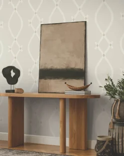 Ronald Redding Tea Garden Ellena Wallpaper - Light Grey