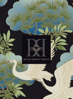 Ronald Redding Tea Garden Imperial Grasscloth Wallpaper - Dark Gray