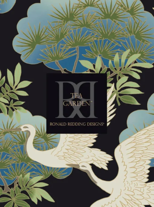 Ronald Redding Tea Garden Imperial Grasscloth Wallpaper - Dark Gray
