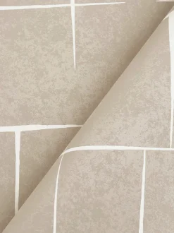 Ronald Redding Tea Garden Malia Wallpaper - White & Taupe