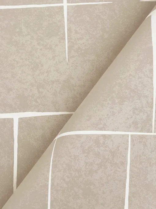 Ronald Redding Tea Garden Malia Wallpaper - White & Taupe