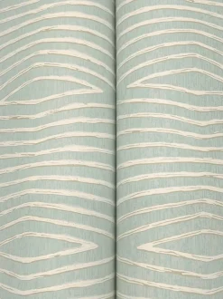 Ronald Redding Tea Garden Daystone Wallpaper - Soft Jade