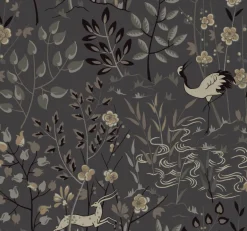 Ronald Redding Traveler Aspen Wallpaper - Dark Gray