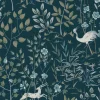 Ronald Redding Traveler Aspen Wallpaper - Dark Blue