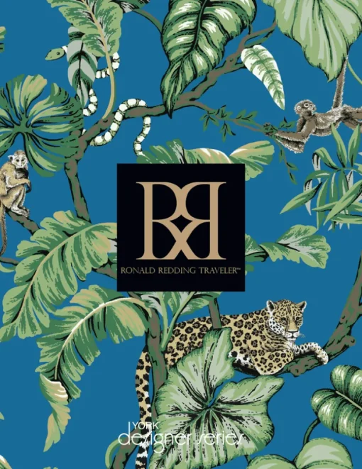 Ronald Redding Traveler Aspen Wallpaper - Dark Blue
