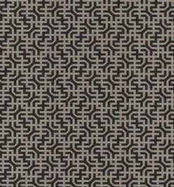 Ronald Redding Traveler Dynastic Lattice Wallpaper - Black
