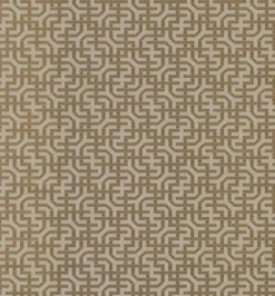 Ronald Redding Traveler Dynastic Lattice Wallpaper - Gold