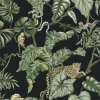 Ronald Redding Traveler Jungle Cat Wallpaper - Black