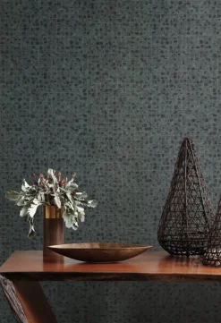Ronald Redding Traveler Leather Lux Wallpaper - Dark Green