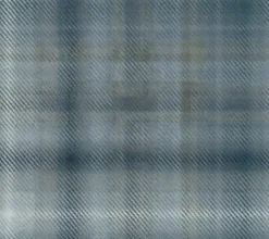 Ronald Redding Traveler Sterling Plaid Wallpaper - Blue