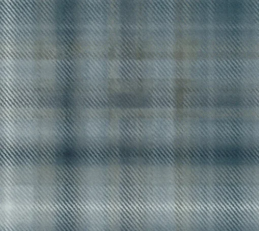 Ronald Redding Traveler Sterling Plaid Wallpaper - Blue