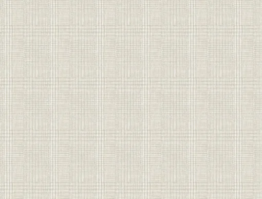 Ronald Redding Traveler Shirting Plaid Wallpaper - Off White