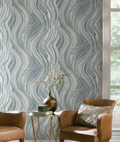 Ronald Redding Traveler Streaming Cheetah Wallpaper - Blue