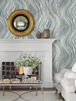 Ronald Redding Traveler Streaming Cheetah Wallpaper - Blue