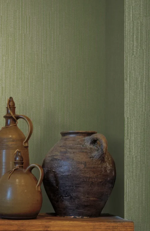 Ronald Redding Traveler Weekender Weave Wallpaper - Green