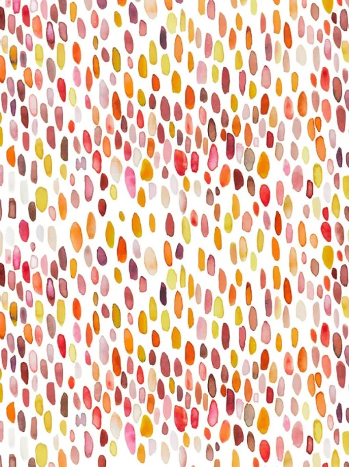 Scalamandre Grey Watkins Jamboree Wallpaper - Berry Lemonade