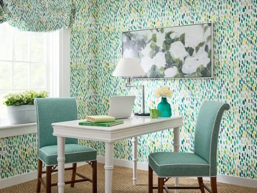 Scalamandre Grey Watkins Jamboree Wallpaper - Grasshopper