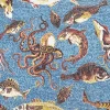 Scalamandre Mikonos Wallpaper - Rust & Blue