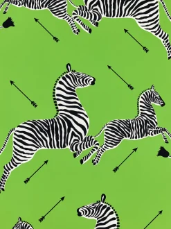 Scalamandre Zebras Collection Zebras Wallpaper - Limelight