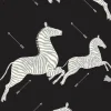 Scalamandre Zebras Collection Zebras Wallpaper - Black & Silver