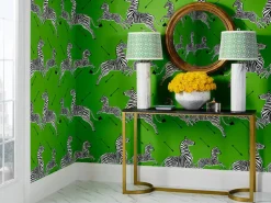 Scalamandre Zebras Collection Zebras Wallpaper - Limelight