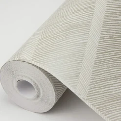 Scott Living Aspen Chevron Wallpaper - Champagne