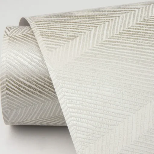 Scott Living Aspen Chevron Wallpaper - Champagne