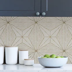 Scott Living Aurum Peel & Stick Wallpaper - Gold