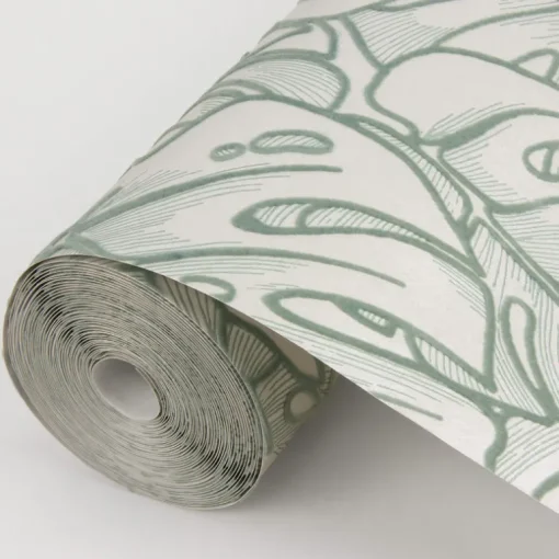 Scott Living Balboa Botanical Wallpaper - Olive Green