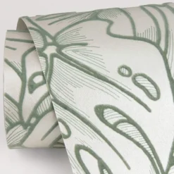 Scott Living Balboa Botanical Wallpaper - Olive Green