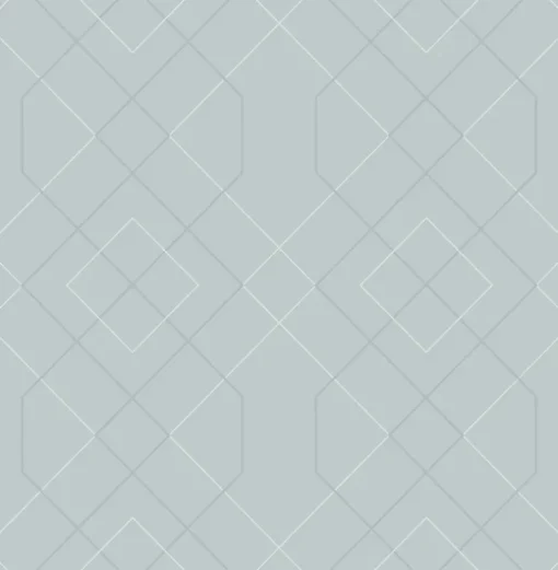 Scott Living Ballard Geometric Wallpaper - Light Blue