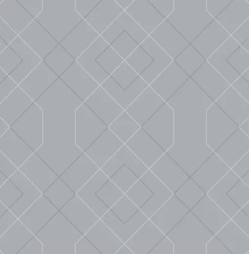 Scott Living Ballard Geometric Wallpaper - Pewter